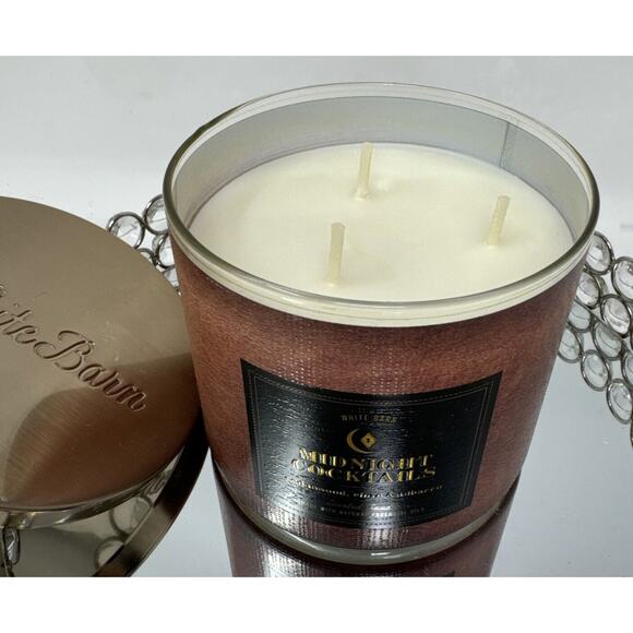 bath and body works tobacco candle 1 Bath & Body Works Midnight Cocktails 3-Wick Candle 14.5 oz~Soft Scent  Tobacco